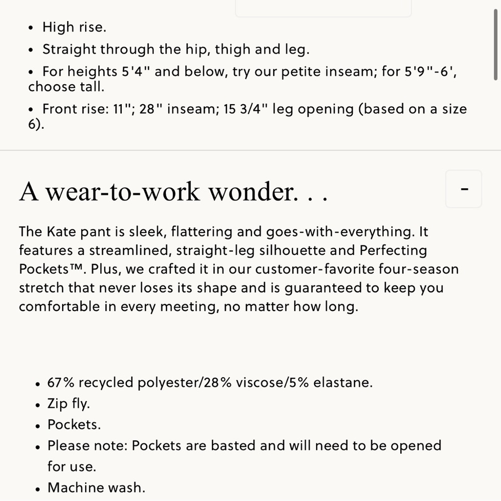 J Crew Kate Straight Leg Pant in Four Season Stretch 00 Petite Camel Office - Picture 4 of 12